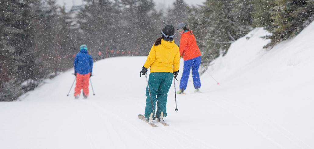 Skiers on Kansas ski trail